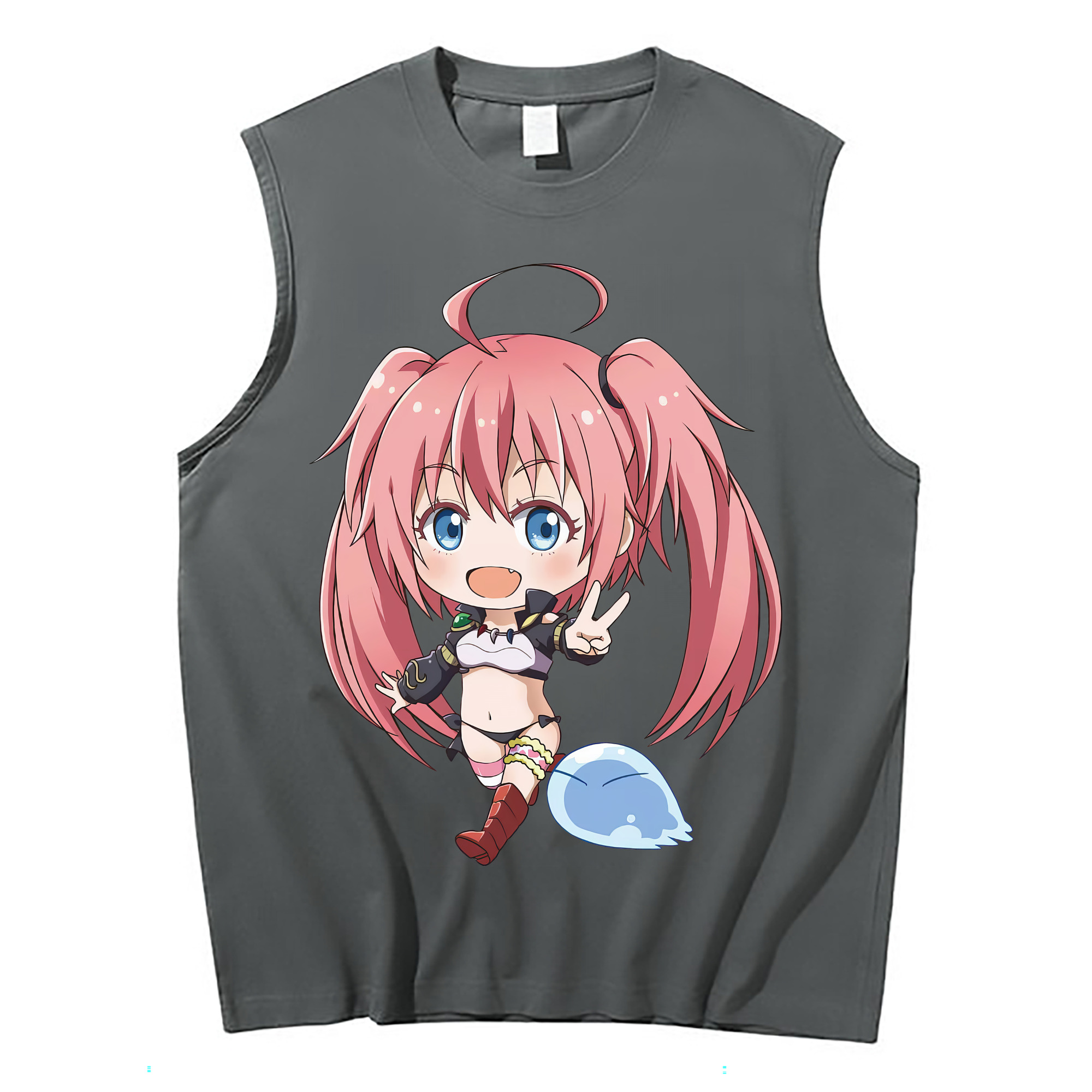 （画像用） 転スラ Regarding Reincarnated to Slime コットン100％タンクトップ（フロントプリント）
